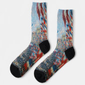 Claude Monet - La Rue Montorgueil - Parijs Sokken (Links)