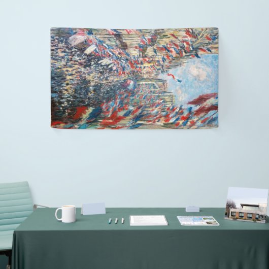 Claude Monet - La Rue Montorgueil - Parijs Spandoek (Beurs)