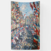 Claude Monet - La Rue Montorgueil - Parijs Spandoek (Verticaal)