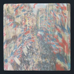 Claude Monet - La Rue Montorgueil - Parijs Stenen Onderzetter<br><div class="desc">La Rue Montorgueil à Paris fete du 30 juin 1878. Door Claude Monet in 1878.</div>