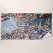 Claude Monet - La Rue Montorgueil - Parijs Strandlaken (Voorkant)