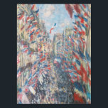 Claude Monet - La Rue Montorgueil - Parijs Tafelkleed<br><div class="desc">La Rue Montorgueil à Paris fete du 30 juin 1878. Door Claude Monet in 1878.</div>