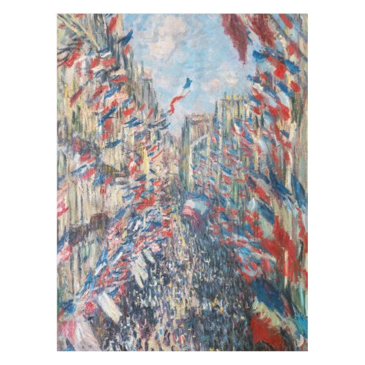 Claude Monet - La Rue Montorgueil - Parijs Tafelkleed (Voorkant)