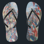 Claude Monet - La Rue Montorgueil - Parijs Teenslippers<br><div class="desc">La Rue Montorgueil à Paris fete du 30 juin 1878. Door Claude Monet in 1878.</div>