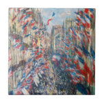 Claude Monet - La Rue Montorgueil - Parijs Tegeltje<br><div class="desc">La Rue Montorgueil à Paris fete du 30 juin 1878. Door Claude Monet in 1878.</div>
