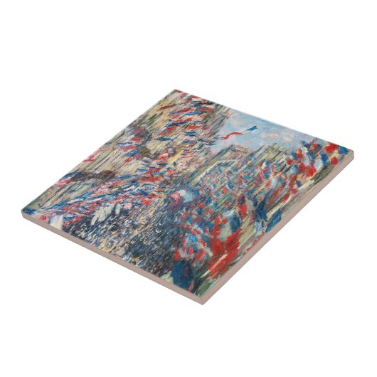 Claude Monet - La Rue Montorgueil - Parijs Tegeltje (Zijkant)