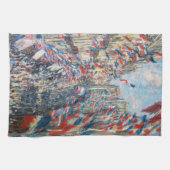 Claude Monet - La Rue Montorgueil - Parijs Theedoek (Horizontaal)