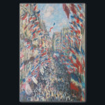 Claude Monet - La Rue Montorgueil - Parijs Tissuepapier<br><div class="desc">La Rue Montorgueil à Paris fete du 30 juin 1878. Door Claude Monet in 1878.</div>