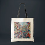 Claude Monet - La Rue Montorgueil - Parijs Tote Bag<br><div class="desc">La Rue Montorgueil à Paris fete du 30 juin 1878. Door Claude Monet in 1878.</div>