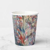 Claude Monet - La Rue Montorgueil - Paris Cloth Papieren Bekers (Links)