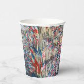 Claude Monet - La Rue Montorgueil - Paris Cloth Papieren Bekers (Rechts)