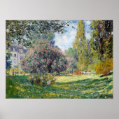 Claude Monet Landscape De Parc Monceau Poster (Voorkant)