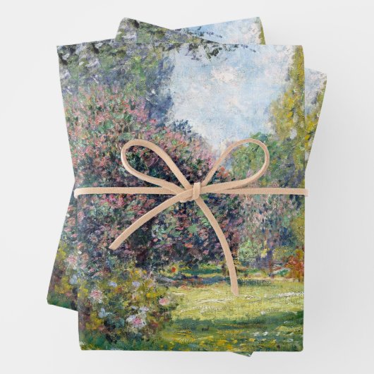 Claude Monet Landscape The Parc Monceau Poster Inpakpapier Vel (In situ)