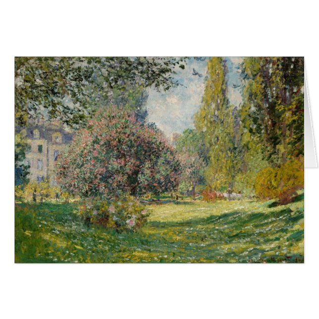 Claude Monet | Landschap: de Parc Monceau (Voorkant Horizontaal)