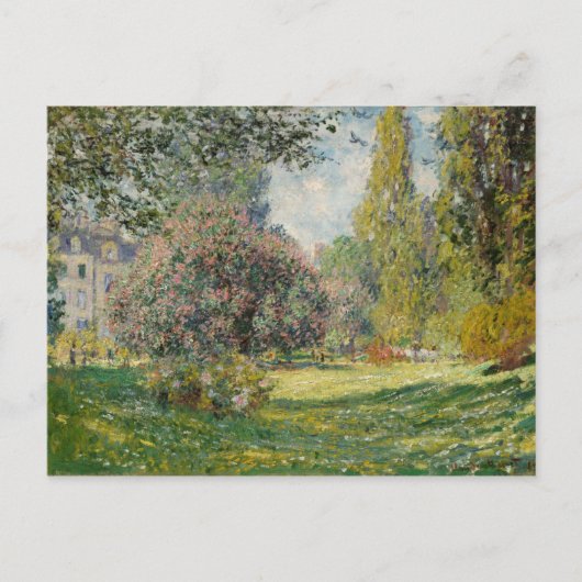 Claude Monet | Landschap: de Parc Monceau Briefkaart (Voorkant)