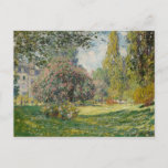 Claude Monet | Landschap: de Parc Monceau Briefkaart<br><div class="desc">Het landschap De Parc Monceau door Claude Monet � Bridgeman Afbeeldingen</div>