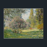 Claude Monet | Landschap: de Parc Monceau Briefkaart<br><div class="desc">Het landschap De Parc Monceau door Claude Monet � Bridgeman Afbeeldingen</div>