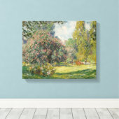 Claude Monet - Landschap: De Parc Monceau Canvas Afdruk (Insitu (Houten vloer))