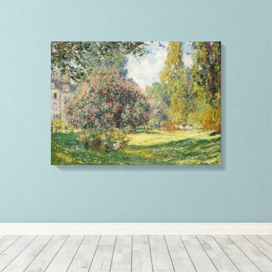 Claude Monet | Landschap: de Parc Monceau Canvas Afdruk (Insitu (Houten vloer))