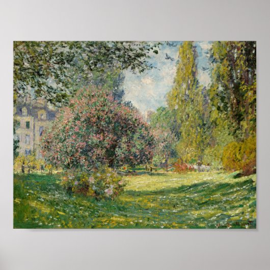Claude Monet - Landschap: De Parc Monceau Poster (Voorkant)
