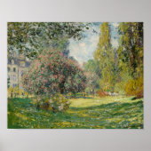 Claude Monet - Landschap: De Parc Monceau Poster (Voorkant)
