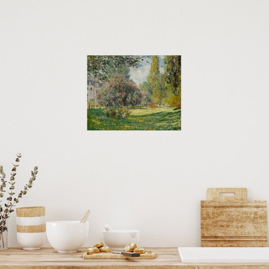 Claude Monet - Landschap: De Parc Monceau Poster (Keuken)