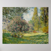 Claude Monet - Landschap: De Parc Monceau Poster (Voorkant)