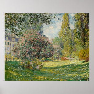 Claude Monet - Landschap: De Parc Monceau Poster