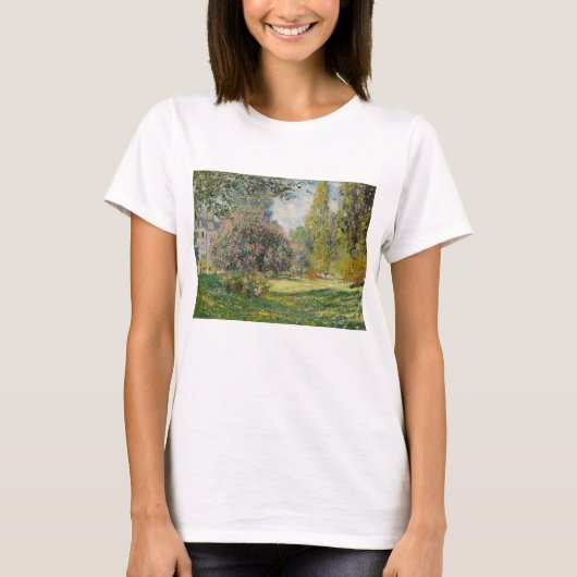 Claude Monet | Landschap: De Parc Monceau T-shirt (Voorkant)