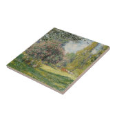 Claude Monet | Landschap: De Parc Monceau Tegeltje (Zijkant)