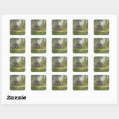 Claude Monet | Landschap: De Parc Monceau Vierkante Sticker (Vel)