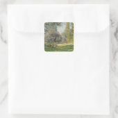 Claude Monet | Landschap: De Parc Monceau Vierkante Sticker (Tas)