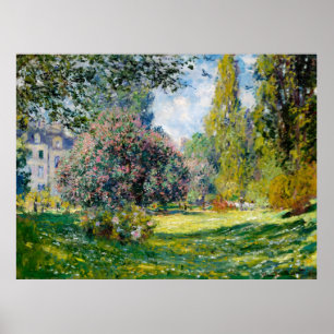 Claude Monet, Landschap, het Parc Monceau, 1876 Poster