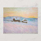 Claude Monet - Landschap in Noorwegen, Blauwe Huiz Briefkaart (Voorkant)