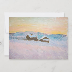 Claude Monet - Landschap in Noorwegen, Blauwe Huiz Kaart