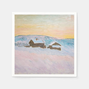Claude Monet - Landschap in Noorwegen, Blauwe Huiz Servet