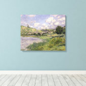 Claude Monet | Landschap, Vetheuil, 1879 Canvas Afdruk (Insitu (Houten vloer))