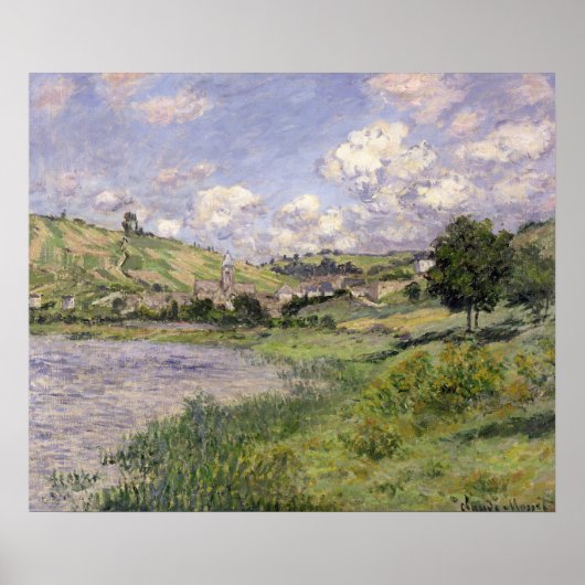 Claude Monet | Landschap, Vetheuil, 1879 Poster (Voorkant)