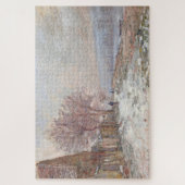 Claude Monet Lavacourt Winterlandschap Legpuzzel (Verticaal)