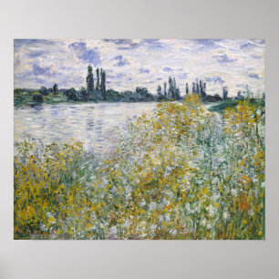 Claude Monet � le aux Fleurs bij V � theuil Poster