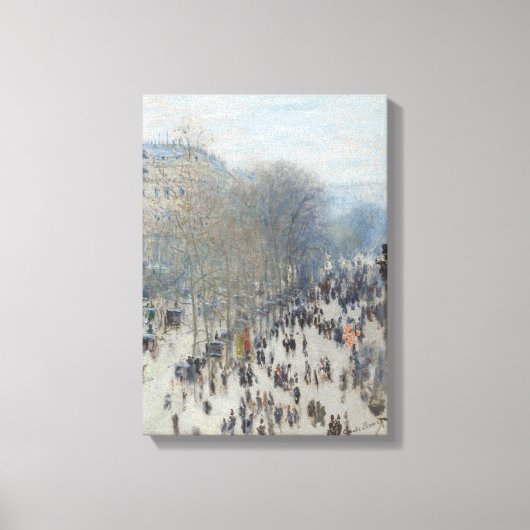 Claude Monet – Le Boulevard des Capucines – 1873 Canvas Afdruk (Voorkant)