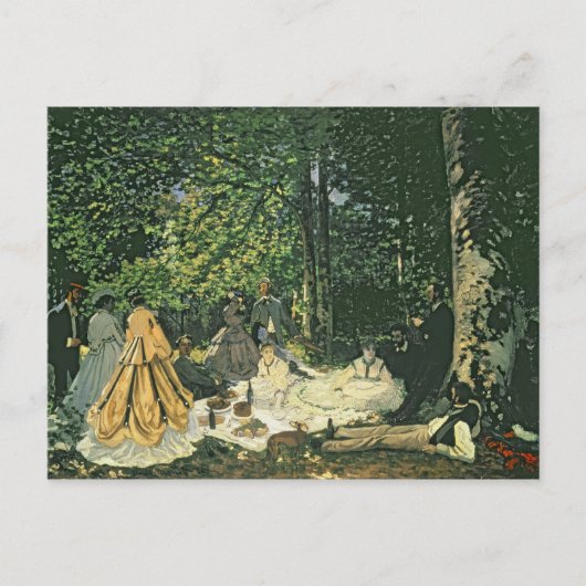 Claude Monet | Le Dejeuner sur l'Herbe, 1865-1866 Briefkaart (Voorkant)