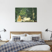 Claude Monet | Le Dejeuner sur l'Herbe, 1865-1866 Canvas Afdruk (Insitu (Slaapkamer))
