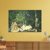 Claude Monet | Le Dejeuner sur l'Herbe, 1865-1866 Canvas Afdruk (Insitu (Woonkamer))
