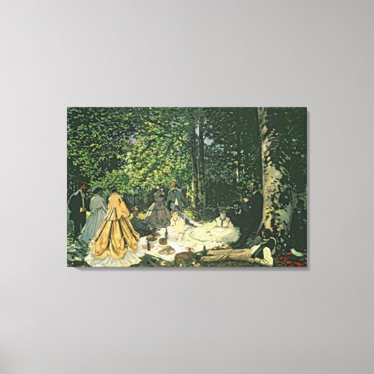 Claude Monet | Le Dejeuner sur l'Herbe, 1865-1866 Canvas Afdruk (Voorkant)