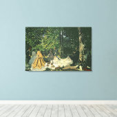 Claude Monet | Le Dejeuner sur l'Herbe, 1865-1866 Canvas Afdruk (Insitu (Houten vloer))