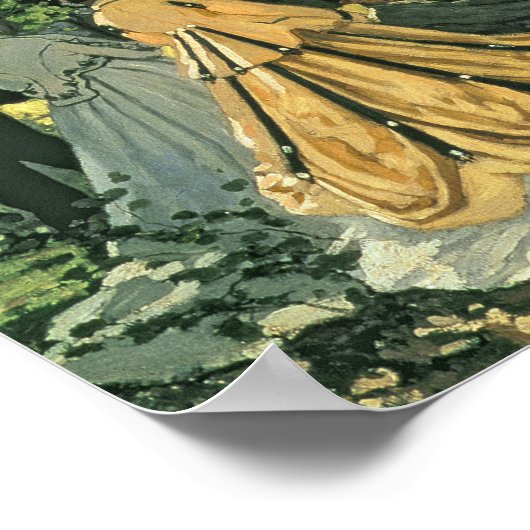 Claude Monet | Le Dejeuner sur l'Herbe, 1865-1866 Poster (Hoek)