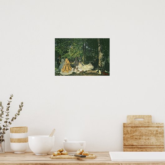 Claude Monet | Le Dejeuner sur l'Herbe, 1865-1866 Poster (Keuken)