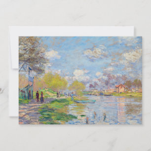 Claude Monet - Lente aan de Seine Bedankkaart
