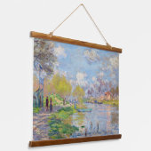 Claude Monet - Lente aan de Seine Hangend Wandkleed (Gebogen)